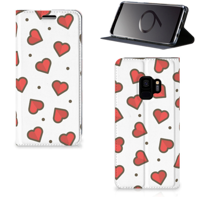 Samsung Galaxy S9 | Hoesje met Magneet | Hearts Samsung Galaxy S9 | Hoesje met Magneet | Hearts