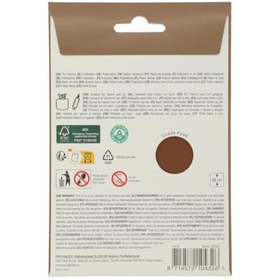 Folieballon Cijfer 2 Bruin Mat (86cm)