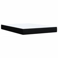 Boxspring met matras stof zwart 160x200 cm - thumbnail