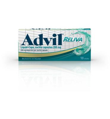 Advil Reliva liquid caps 200mg 10 Capsules
