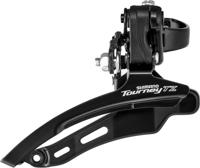 Shimano Voorderailleur 6/7-speed tourney tz fd-tz510 - down swing - lage klem ø31,8 mm - 48t - zwart/zilver - thumbnail