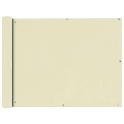 VidaXL Balkonscherm oxfordtextiel 90x600 cm crème