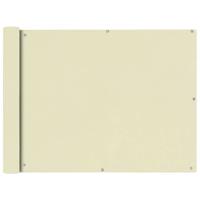 VidaXL Balkonscherm oxfordtextiel 90x600 cm crème - thumbnail