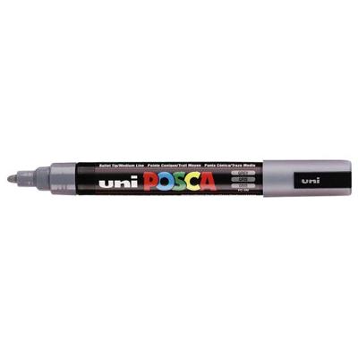 Paintmarker uni posca pc5m m grijs | 6 stuks