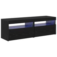 TV-kast 2 pcs Zwart 60 x 35 x 40 cm Bewerkt hout - thumbnail