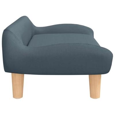 VidaXL Hondenmand 70x40x24 cm stof donkergrijs VidaXL Hondenmand 70x40x24 cm stof donkergrijs