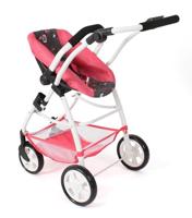 Combi-poppenwagen Emotion - Vlinders Koraal - thumbnail