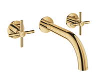 GROHE Atrio driegats wastafelkraan met twee kruisgrepen, Cool Sunrise - thumbnail