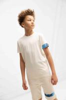 Malelions Captain 2.0 Shirt Kids Beige/Blauw - Maat 176 - Kleur: Beige | Soccerfanshop - thumbnail