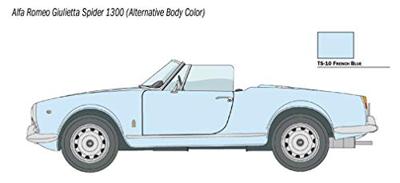 Italeri 3653 Alfa Romeo Giulietta Spider 1300 Auto (bouwpakket) 1:24