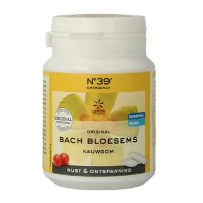 Lemon Pharma Bach Bloesem Kauwgom Noodgevallen Lemon Pharma Bach Bloesem Kauwgom Noodgevallen