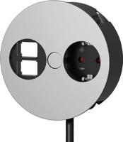 Bachmann 931.001 Stopcontact (opbouw) Met USB, Aanraakbeveiliging, Met Cat6-bus IP20 Chroom - thumbnail