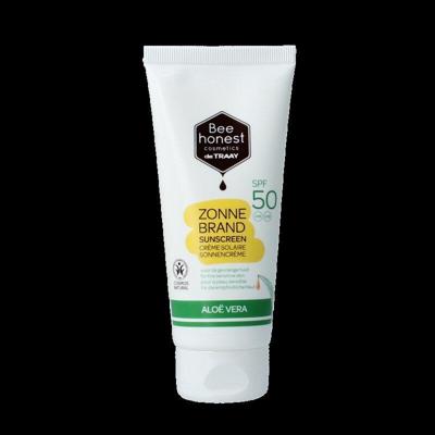Traay Bee Honest Zonnebrand aloe & honing SPF50 100 Milliliter Traay Bee Honest Zonnebrand aloe & honing SPF50 100 Milliliter