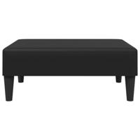 Voetenbank 77x55x31 cm kunstleer zwart - thumbnail