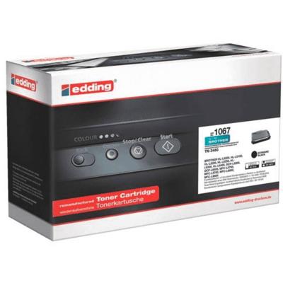 Edding Toner vervangt Brother TN-3480 Compatibel Zwart 8000 bladzijden EDD-1067 18-1067 Edding Toner vervangt Brother TN-3480 Compatibel Zwart 8000 bladzijden EDD-1067 18-1067