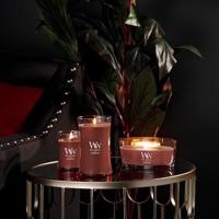 WoodWick Geurkaars Ellipse Cinnamon Chai - 9 cm / 19 cm - Geurkaars in Glas - Houten Lont - thumbnail