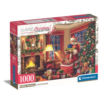 Clementoni puzzel bezoek van de kerstman - 1000 stukjes