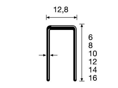 Dutack 14mm nieten | 12.8mm | 10.000 stuks - 5088021