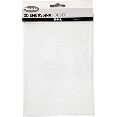 Creativ Company Embossing folder , stippen, afm 13x18,5 cm, dikte 2 mm, 1 stuk