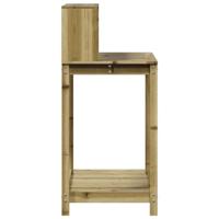 Oppottafel met schappen 82,5x50x109,5 cm gempregneerd hout - thumbnail