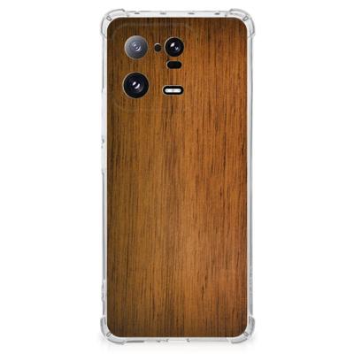 Xiaomi 13 Pro Stevig Telefoonhoesje Donker Hout Xiaomi 13 Pro Stevig Telefoonhoesje Donker Hout