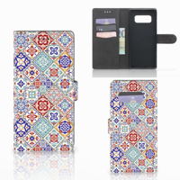 Samsung Galaxy Note 8 Bookcase Tiles Color - thumbnail