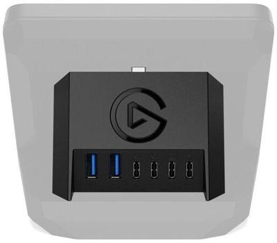 Elgato USB Hub – Voor Stream Deck +, 2 USB-C-Poorten/2 USB-A-Poorten, Stroomvoorziening, SD/MicroSD-Kaartlezer – USB-C, Mac/PC, Stream Deck en Voeding Niet Meegeleverd
