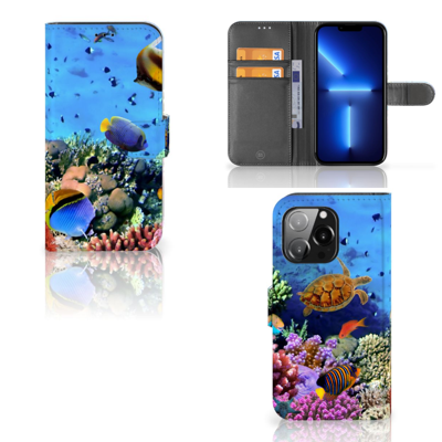 iPhone 13 Pro | Telefoonhoesje | Met pasjeshouder | Vissen