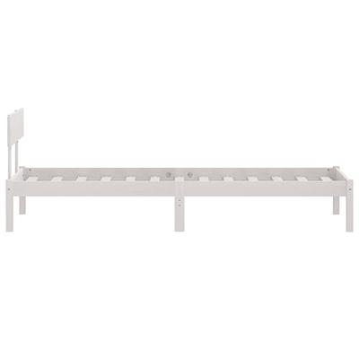 Bedframe massief grenenhout wit 75x190 cm UK Small Single Bedframe massief grenenhout wit 75x190 cm UK Small Single