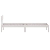 Bedframe massief grenenhout wit 90x190 cm UK Single - thumbnail