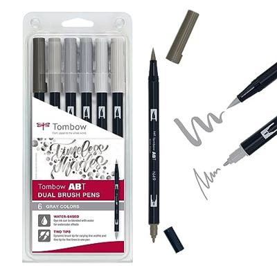 Tombow • brush pen abt dual brush pen 6x gray colors