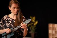 Ortega Keiki K2SS-BKC Soprano Size Ukulele Blue Kaleidoscope sopraan ukelele set - thumbnail