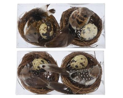 Vogelnest ver.drd l l7b7 ntrl a2 set van 2 Decoris - Decoris
