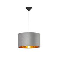 Fischer & Honsel HanglampAura grijs velvet - 60083 - thumbnail
