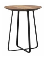 DTP Home Bijzettafel 'Neptunes' Teakhout, 40cm, kleur Naturel - thumbnail