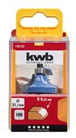 Kwartrondprofielfrees HM aanloopkogellager 31.7 mm blister KWB - Kwb - thumbnail