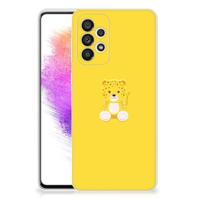 Samsung Galaxy A73 5G Telefoonhoesje met Naam Baby Leopard - thumbnail