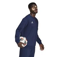 adidas Entrada 22 Crew Sweater Donkerblauw Wit - thumbnail