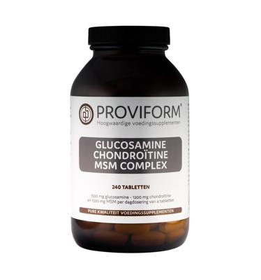 Proviform Glucosamine Chondroitine MSM Complex Tabletten 240st Proviform Glucosamine Chondroitine MSM Complex Tabletten 240st