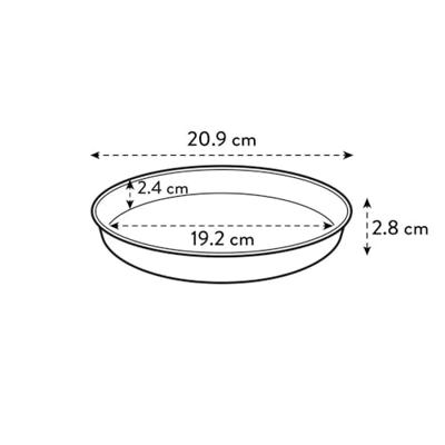 Elho loft urban saucer round 21 pistache groen Elho loft urban saucer round 21 pistache groen