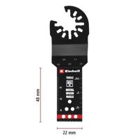 Einhell 708042 Tauchsägeblatt BIM Met, 22mm Bimetaal Multitool toebehorenset 22 mm 1 stuk(s) - thumbnail