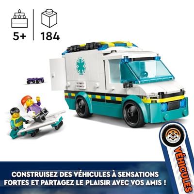 LEGO City 60451 Reddingsambulance - Bouwspeelgoed voor een jongen van 5 jaar - thumbnail
