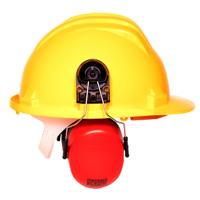 Bouwhelm met oorkap - Geel - thumbnail