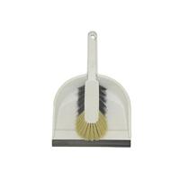 Stofblik kunststof grijs graniet compleet - thumbnail