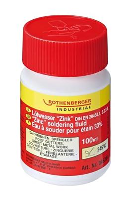 Rothenberger Zinksoldeervloeistof 100ml, 245 C - ROT045264 - ROT045264