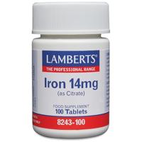 Lamberts IJzer Citraat 14mg Tabletten - thumbnail