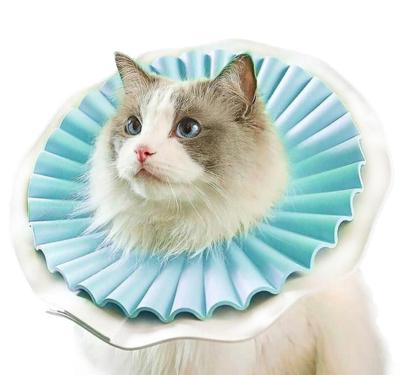 Aino Zachte beschermkraag voor kat - Lichtblauw - Maat M Aino Zachte beschermkraag voor kat - Lichtblauw - Maat M
