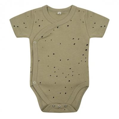 Little Indians romper Dots junior katoen grijs/wit