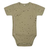 Little Indians romper Dots junior katoen grijs/wit - thumbnail