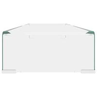 TV-meubel/monitorverhoger transparant 100x30x13 cm glas - thumbnail